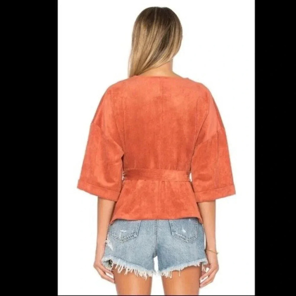 TULAROSA Rory Wrap Jacket Rust - Picture 3 of 16